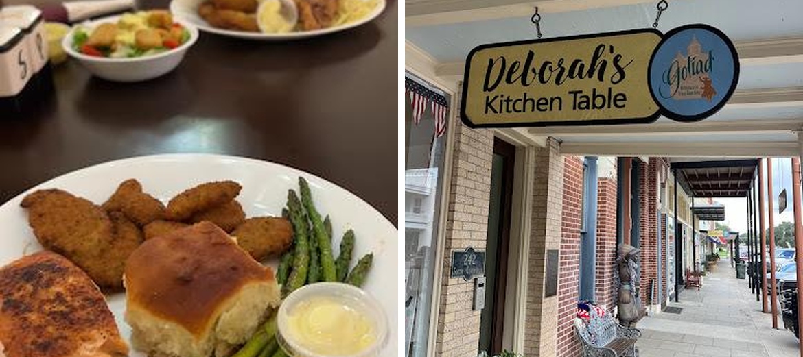 Deborah's Kitchen Table Menu