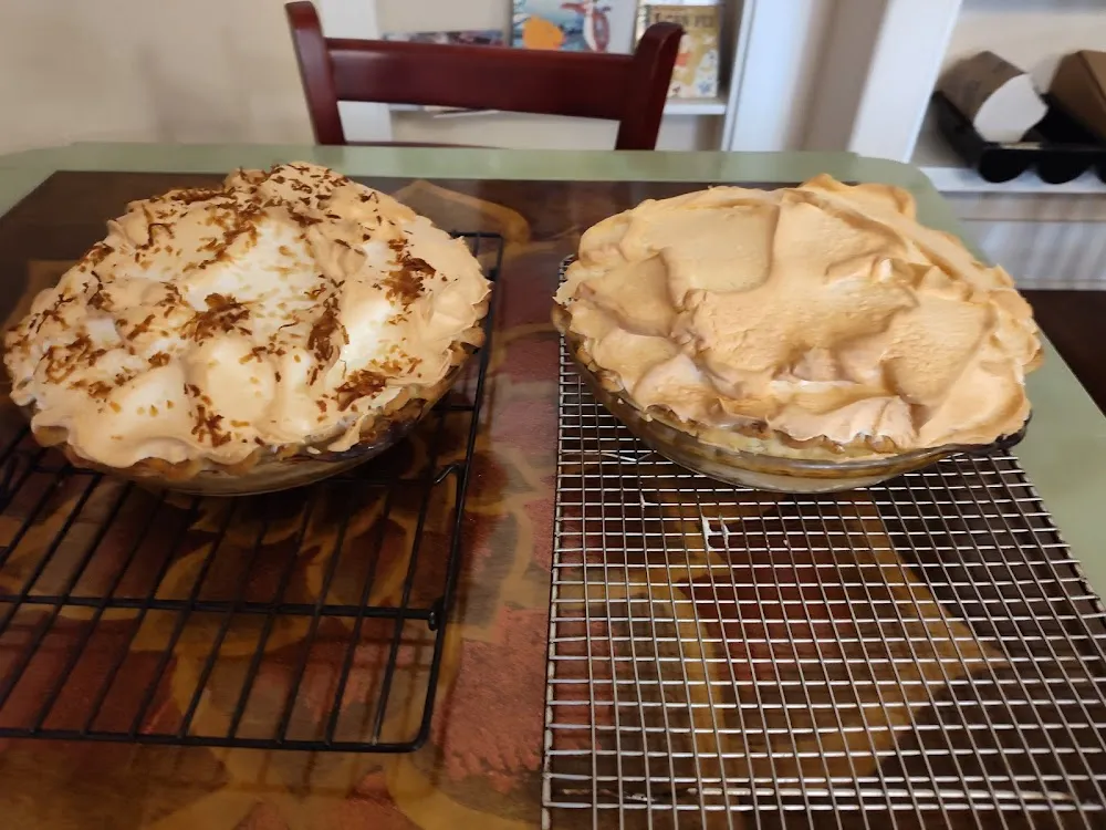 Coconut Meringue & Lemon Meringue Pies