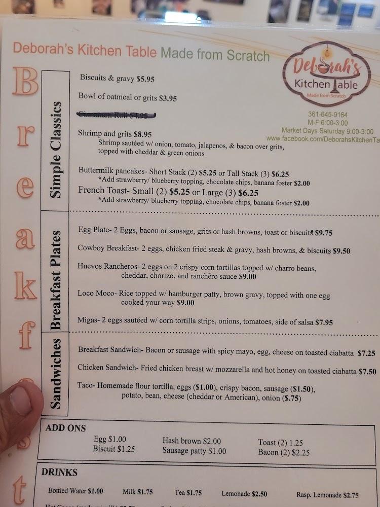 Deborah's Kitchen Table Menu image 4